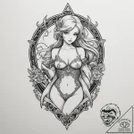 Tattoo sketch a retro gaming character’s silh… – tattoo sketch (№1754858410_0, 10.08.2025 20:40) — tattoovalue.net