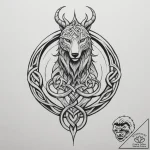 A celtic knotwork animal, concept art for tat… – tattoo sketch (№1754859806_0, 10.08.2025 21:03) — tattoovalue.net