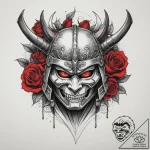 Tattoo sketch a japanese samurai warrior’s he… – tattoo sketch (№1754860004_0, 10.08.2025 21:06) — tattoovalue.net