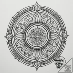Tattoo design a minimalist ‘circle of life’ s… – tattoo sketch (№1754860605_0, 10.08.2025 21:16) — tattoovalue.net