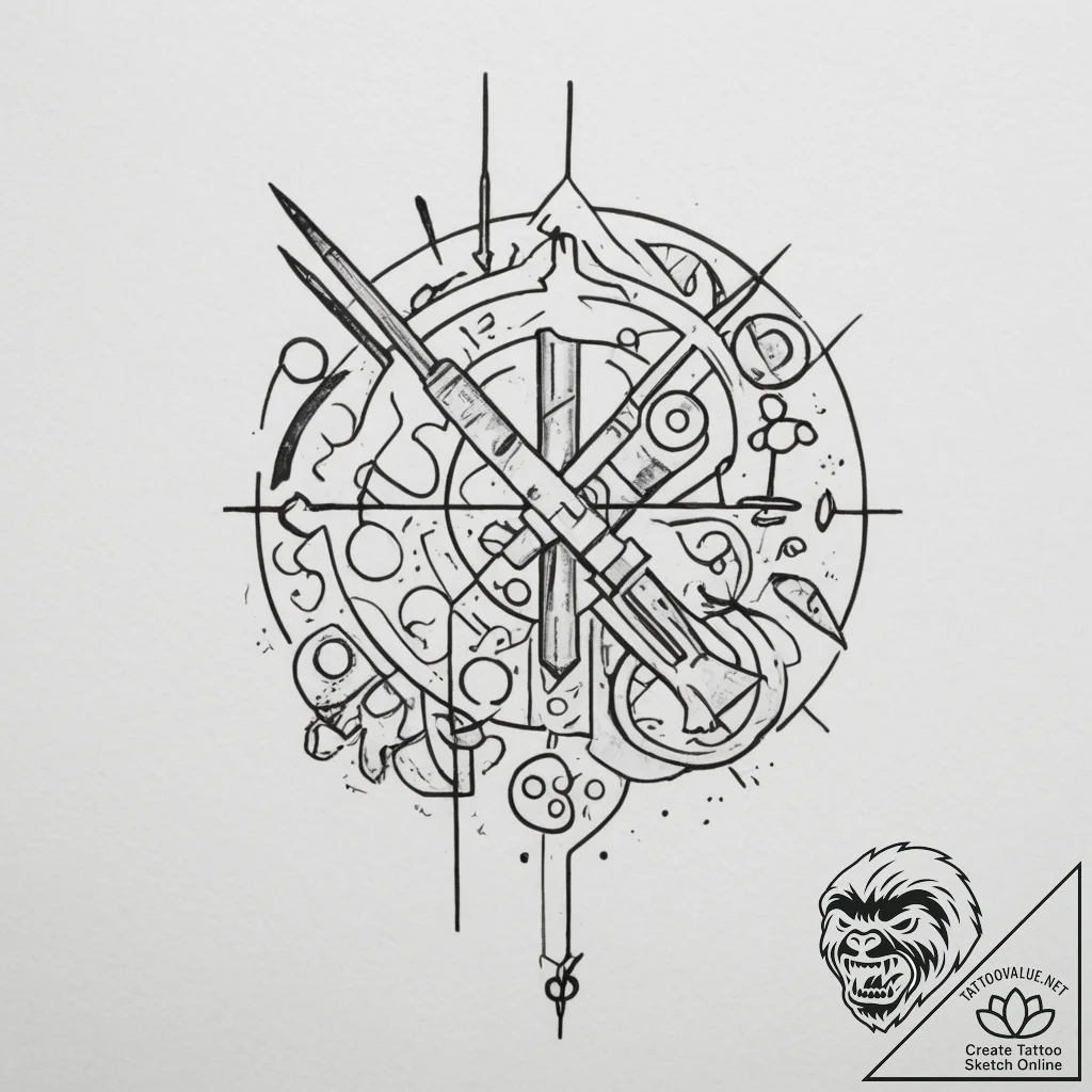 р“сђсѓрїрїр° 4: ррѕсѓс‚сђсѓрјрµрѕс‚с‹ рё рўр... - tattoo sketch (№1754864004_0, 10.08.2025 22:13) — tattoovalue.net