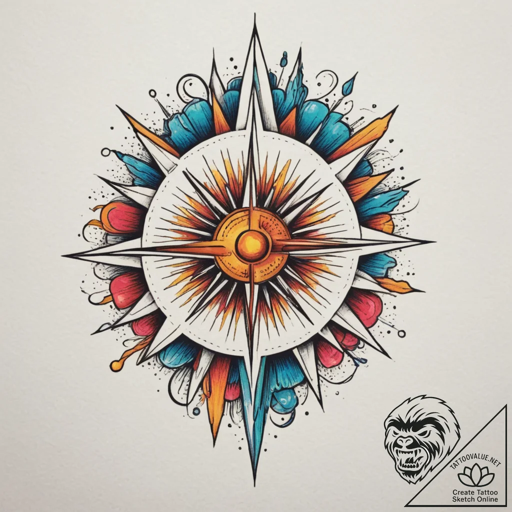 Tattoo sketch an abstract representation of c... - tattoo sketch (№1754865809_0, 10.08.2025 22:43) — tattoovalue.net
