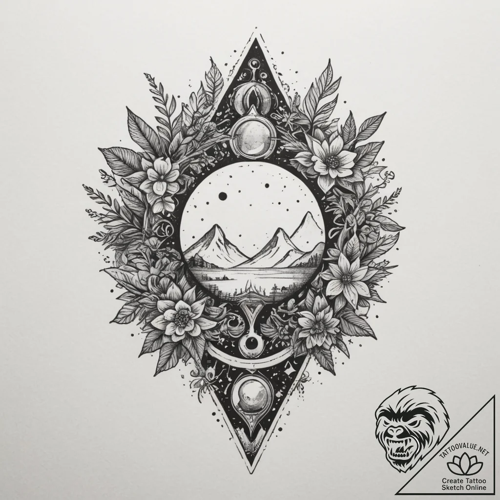 р сѓрѕр° р•сѓс‚сњ (yest, being, existence, na... - tattoo sketch (№1754867219_0, 10.08.2025 23:06) — tattoovalue.net
