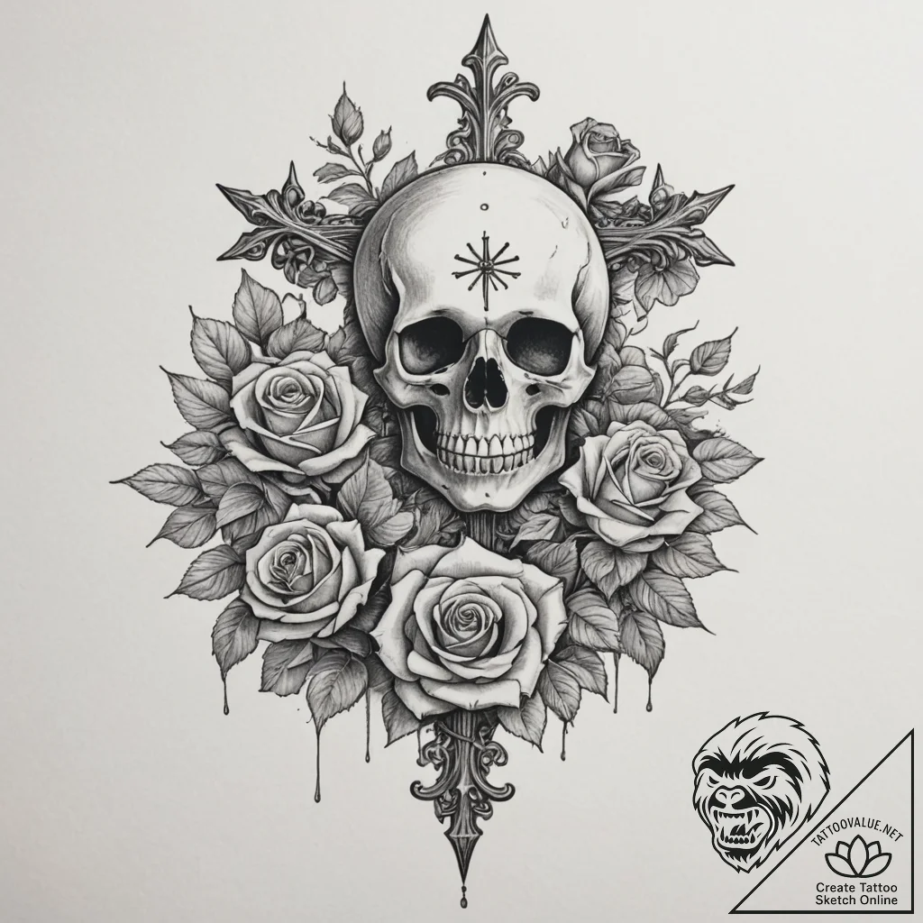 Snowflake, tattoo flash sheet design, detaile... - tattoo sketch (№1754870654_0, 11.08.2025 00:04) — tattoovalue.net