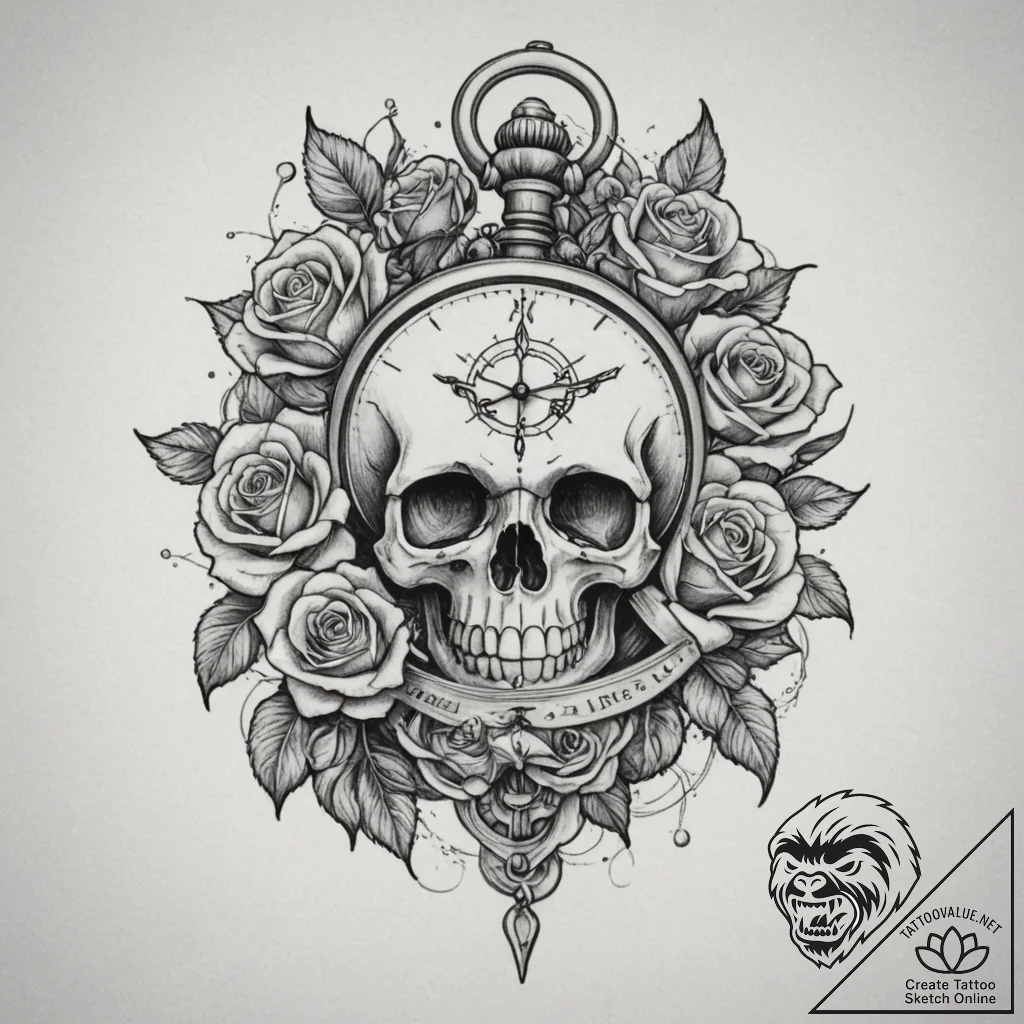 Tattoo sketch a detailed but small antique po... - tattoo sketch (№1754871059_0, 11.08.2025 00:10) — tattoovalue.net