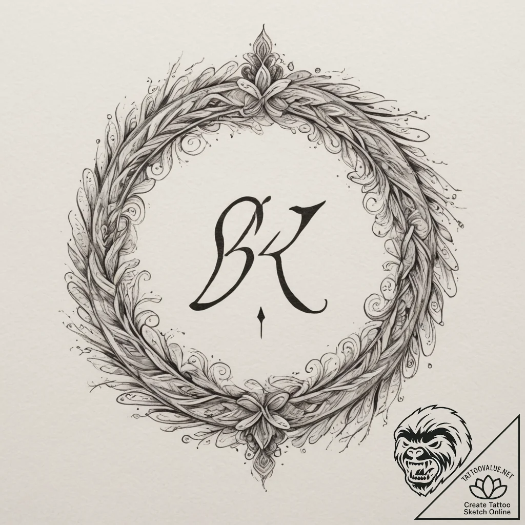 141. tattoo sketch: the rune "potok," its lin... - tattoo sketch (№1754871262_0, 11.08.2025 00:14) — tattoovalue.net