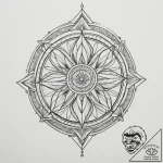 Tattoo design a minimalist symbol of a “quest… – tattoo sketch (№1754872864_0, 11.08.2025 00:41) — tattoovalue.net