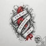 Tattoo sketch a stack of old, worn letters ti… – tattoo sketch (№1754874674_0, 11.08.2025 01:11) — tattoovalue.net