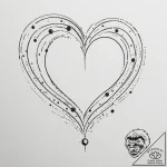 Tattoo sketch a heart with subtle celestial b… – tattoo sketch (№1754876856_0, 11.08.2025 01:47) — tattoovalue.net