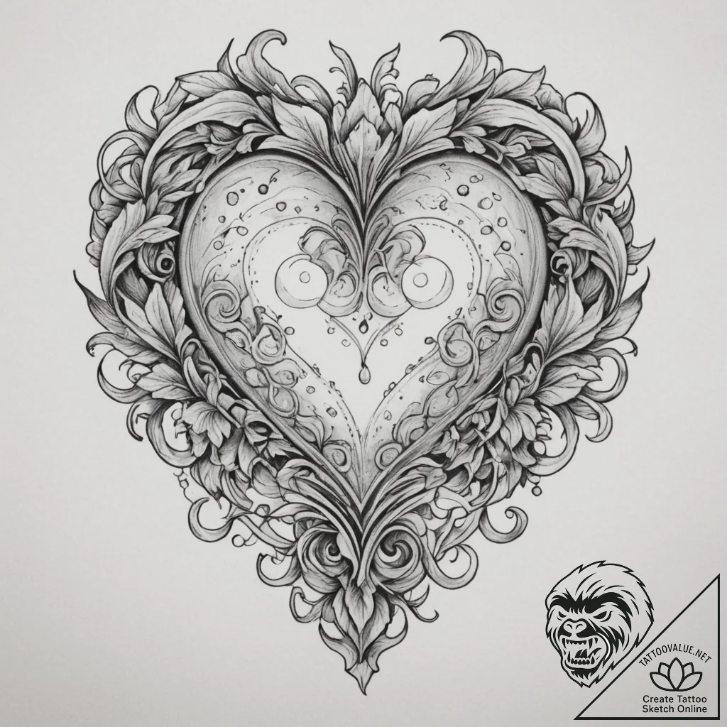Tattoo design a subtle "royal" pattern around... - tattoo sketch (№1754877451_0, 11.08.2025 01:57) — tattoovalue.net