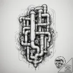 Tattoo design a classic platformer level layo… – tattoo sketch (№1754879034_0, 11.08.2025 02:23) — tattoovalue.net