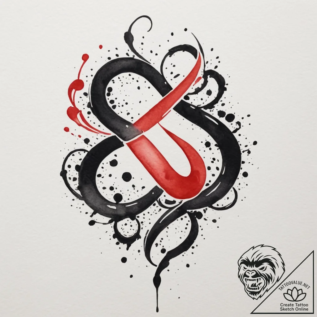 Tattoo design an abstract "game save" symbol... - tattoo sketch (№1754882202_0, 11.08.2025 03:16) — tattoovalue.net
