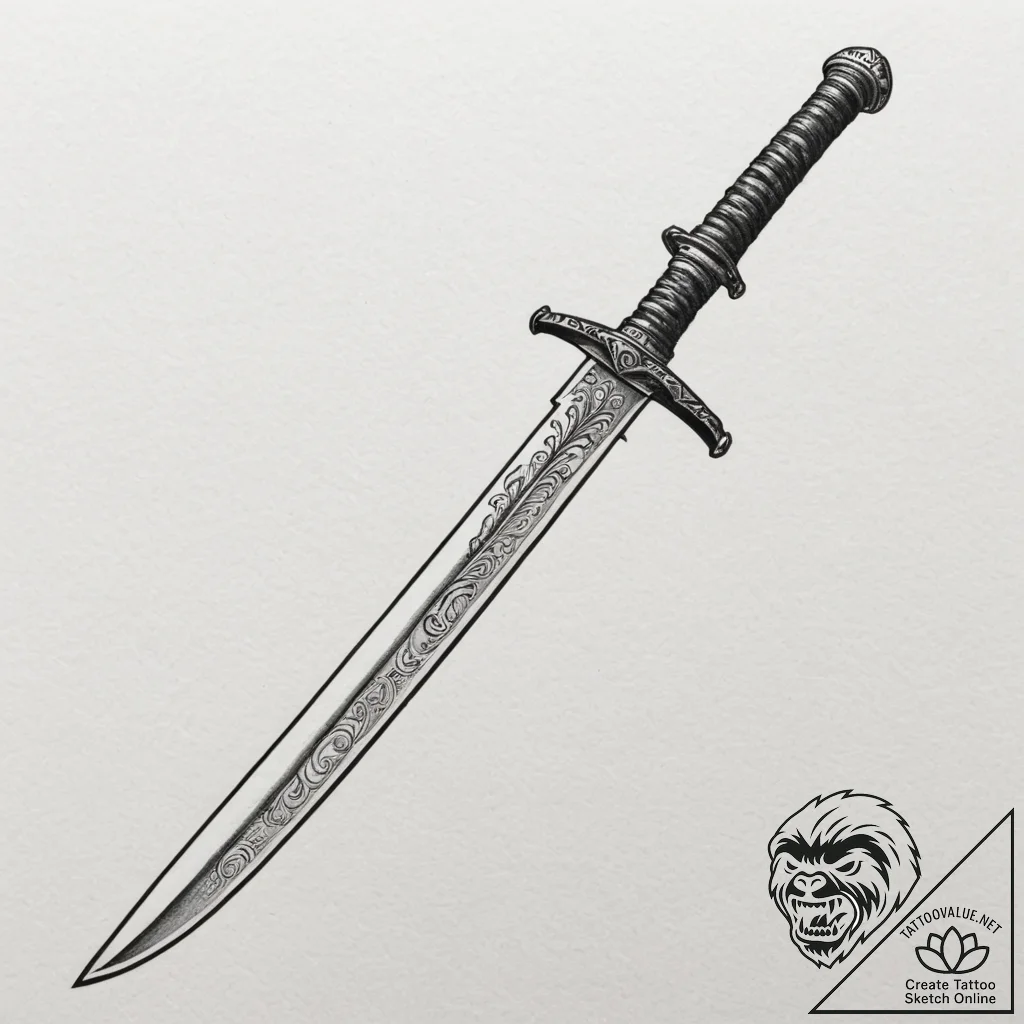 Tattoo design a detailed depiction of a speci... - tattoo sketch (№1754884187_0, 11.08.2025 03:49) — tattoovalue.net