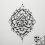 Tattoo design a single glowing pixel blackwor… – tattoo sketch (№1754890541_0, 11.08.2025 05:35) — tattoovalue.net