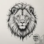 Tattoo sketch a subtle leo lion outline, with… – tattoo sketch (№1754896291_0, 11.08.2025 07:11) — tattoovalue.net