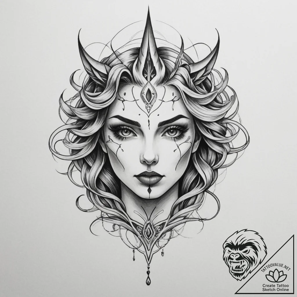 Tattoo sketch a character sheet with a single... - tattoo sketch (№1754896688_0, 11.08.2025 07:18) — tattoovalue.net