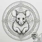 Rat, artistic tattoo sketch, clean lines, cri… – tattoo sketch (№1754897481_0, 11.08.2025 07:31) — tattoovalue.net