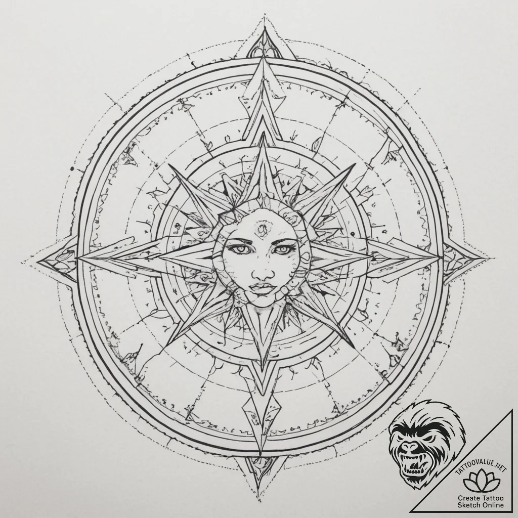 Tattoo sketch a zodiac constellation transfor... - tattoo sketch (№1754898472_0, 11.08.2025 07:47) — tattoovalue.net