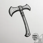 Tattoo sketch a powerful, simple axe head, sy… – tattoo sketch (№1754899067_0, 11.08.2025 07:57) — tattoovalue.net