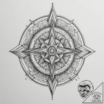 Tattoo design a single, sharp arrow pointing… – tattoo sketch (№1754902046_0, 11.08.2025 08:47) — tattoovalue.net