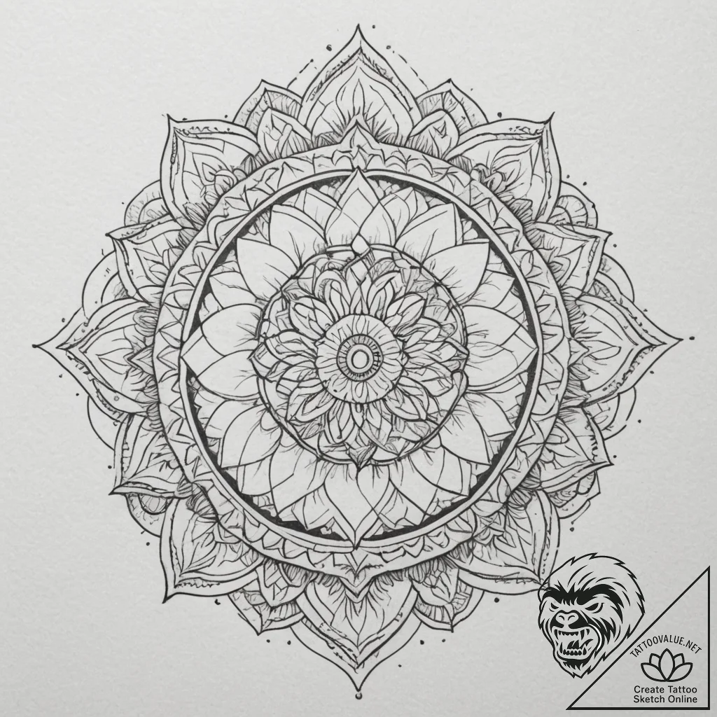 Tattoo sketch a minimalist outline of a power... - tattoo sketch (№1754902840_0, 11.08.2025 09:00) — tattoovalue.net