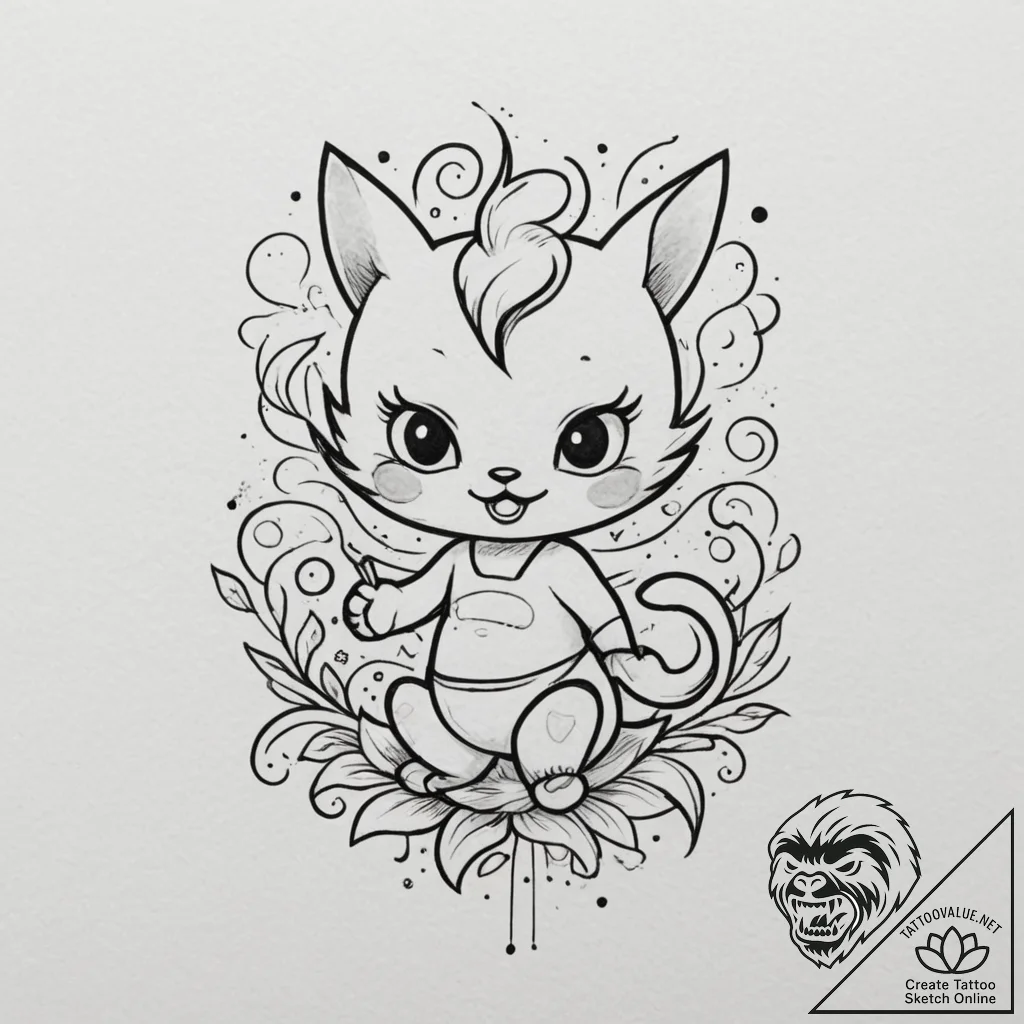 Tattoo design a favorite cartoon character fr... - tattoo sketch (№1754903834_0, 11.08.2025 09:17) — tattoovalue.net