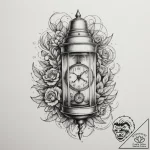 Tattoo sketch a ‘time capsule’ in the form of… – tattoo sketch (№1754904032_0, 11.08.2025 09:20) — tattoovalue.net