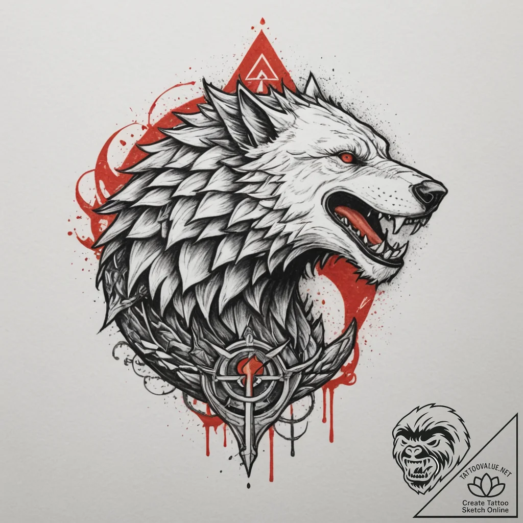 The sigils from game of thrones (e.g., stark... - tattoo sketch (№1754905617_0, 11.08.2025 09:46) — tattoovalue.net