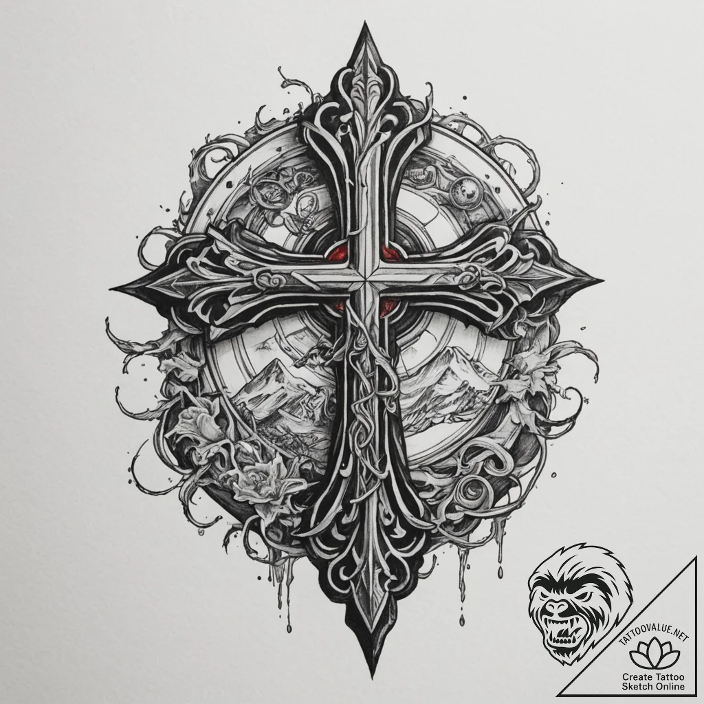 р“сђсѓрїрїр° 8: game world elements & environ... - tattoo sketch (№1754907001_0, 11.08.2025 10:10) — tattoovalue.net