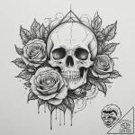 Poppy, tattoo line art, black and white sketc… – tattoo sketch (№1754911354_0, 11.08.2025 11:22) — tattoovalue.net