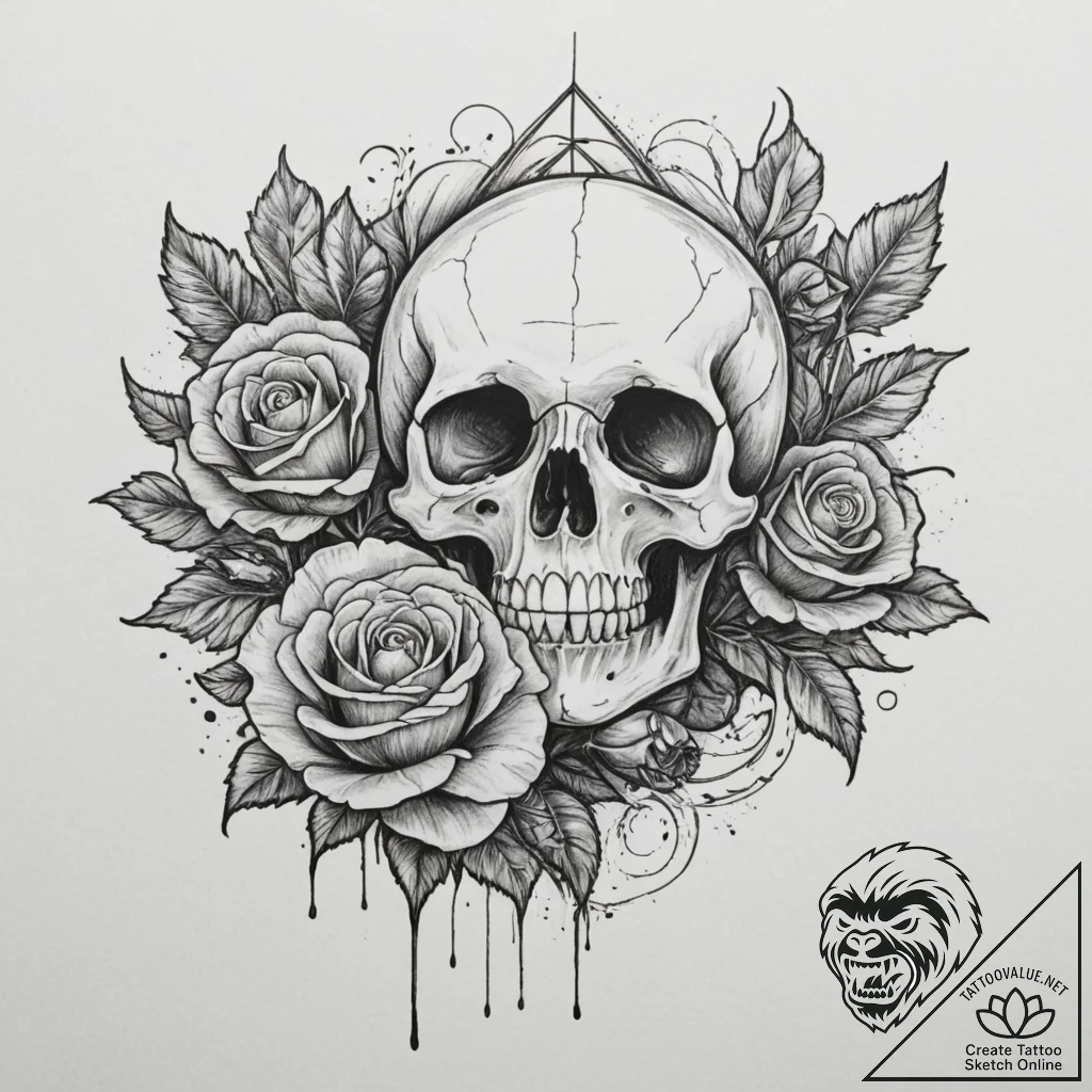 Poppy, tattoo line art, black and white sketc... - tattoo sketch (№1754911354_0, 11.08.2025 11:22) — tattoovalue.net