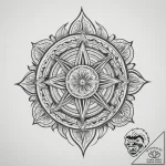 Tattoo sketch a subtle ‘mandala’ fragment tha… – tattoo sketch (№1754912147_0, 11.08.2025 11:35) — tattoovalue.net