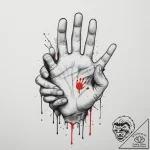 Tattoo design a parent’s hand holding a child… – tattoo sketch (№1754914132_0, 11.08.2025 12:08) — tattoovalue.net