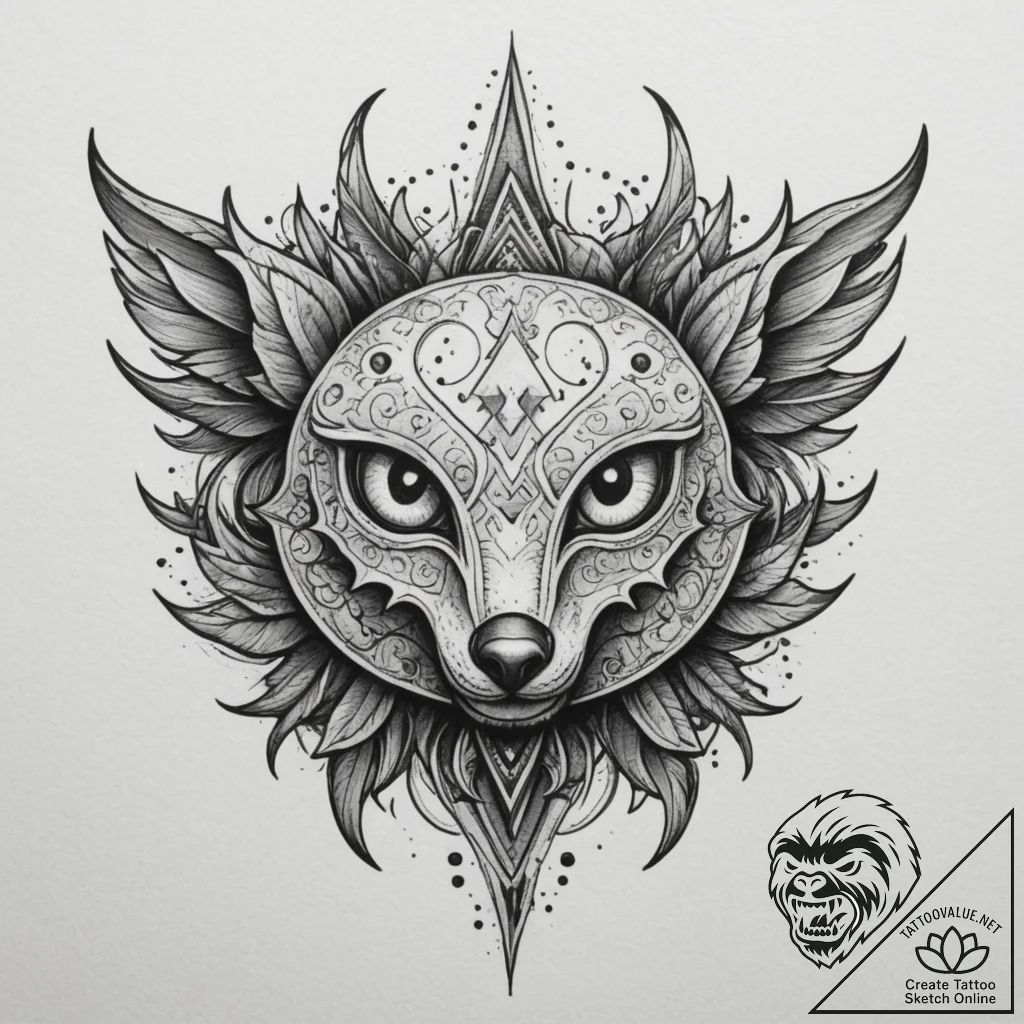 Tattoo sketch a minimalist representation of... - tattoo sketch (№1754916707_0, 11.08.2025 12:51) — tattoovalue.net