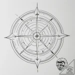 Tattoo design a minimalist symbol of a target… – tattoo sketch (№1754917301_0, 11.08.2025 13:01) — tattoovalue.net