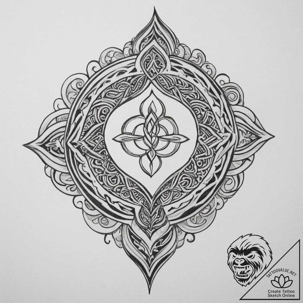 Maori (pattern), tattoo drawing outline, soft... - tattoo sketch (№1754917497_0, 11.08.2025 13:04) — tattoovalue.net