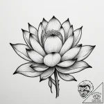 Tattoo sketch a lotus flower with two buds gr… – tattoo sketch (№1754920244_0, 11.08.2025 13:50) — tattoovalue.net