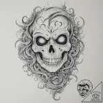 Tattoo design a ghostly specter emerging from… – tattoo sketch (№1754920835_0, 11.08.2025 14:00) — tattoovalue.net