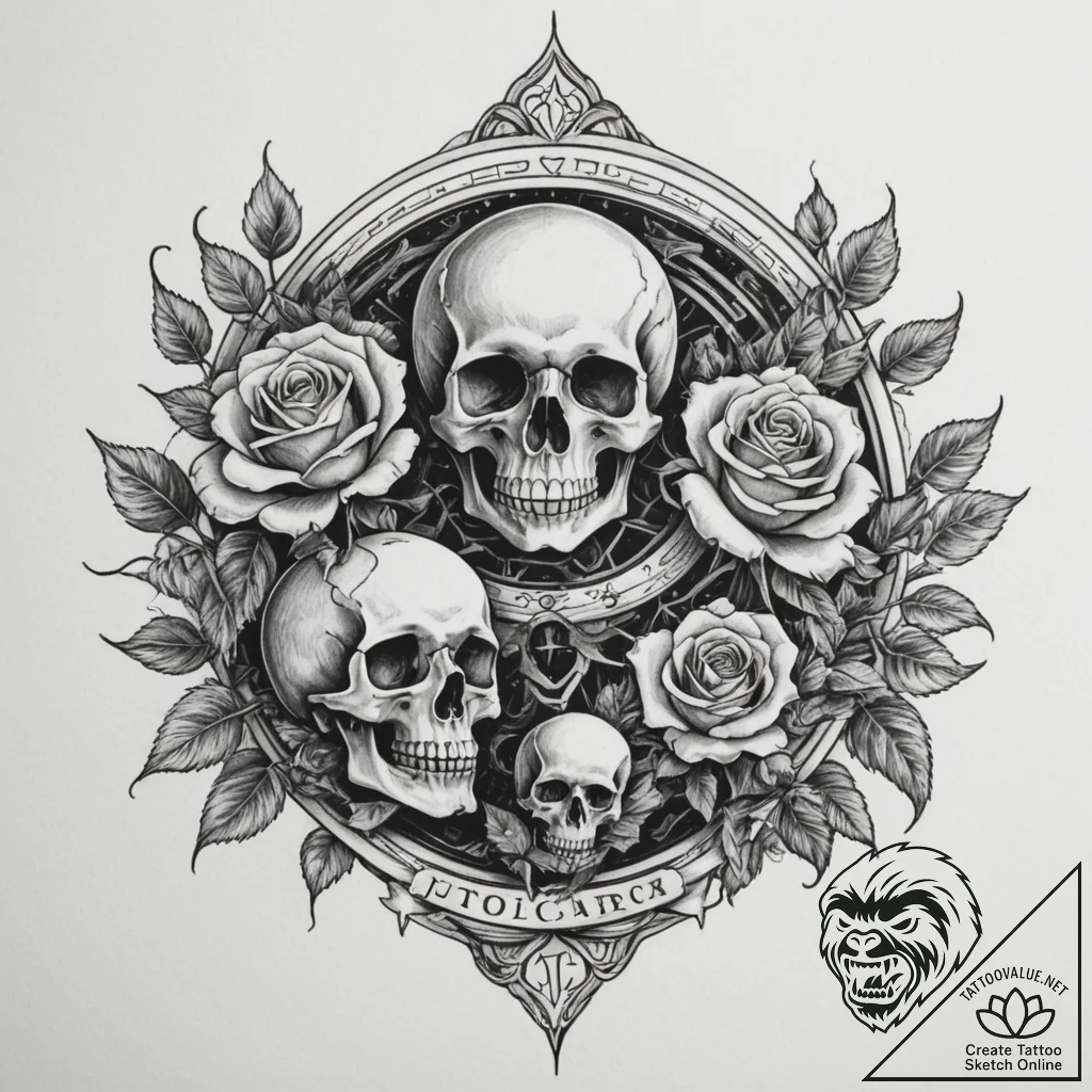 Tattoo sketch a personalized tarot card with... - tattoo sketch (№1754921629_0, 11.08.2025 14:13) — tattoovalue.net