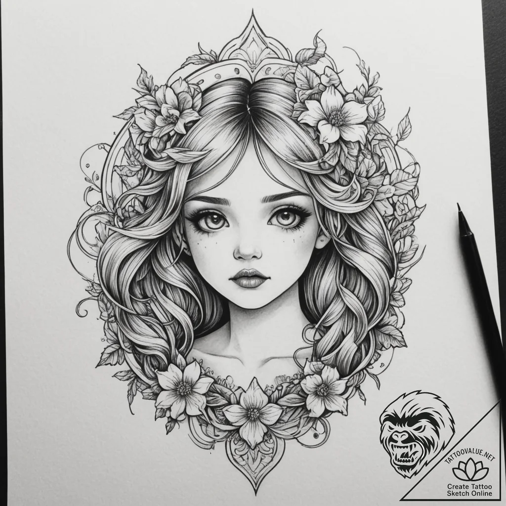 Tattoo design a collection of small, cute doo... - tattoo sketch (№1754922023_0, 11.08.2025 14:20) — tattoovalue.net