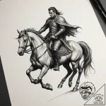 Headless horseman, tattoo sketch design, real… – tattoo sketch (№1754923225_0, 11.08.2025 14:40) — tattoovalue.net