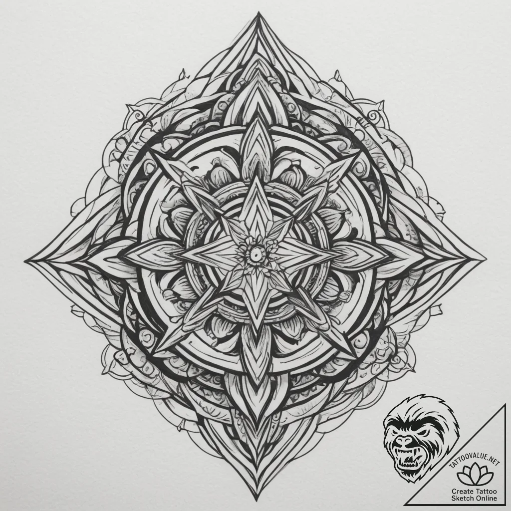 Tattoo design an abstract representation of "... - tattoo sketch (№1754925641_0, 11.08.2025 15:20) — tattoovalue.net