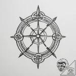 Tattoo sketch a chain of interconnected symbo… – tattoo sketch (№1754927860_0, 11.08.2025 15:57) — tattoovalue.net