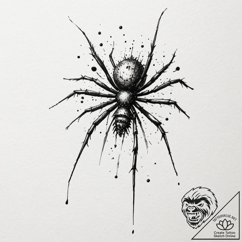 Bacteriophage, tattoo drawing outline, waterc... - tattoo sketch (№1754928680_0, 11.08.2025 16:11) — tattoovalue.net