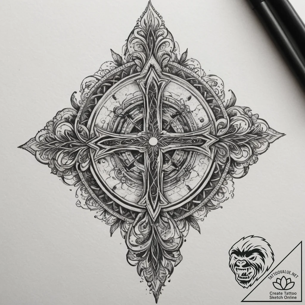 р“сђсѓрїрїр° 19: elemental force (рўс‚рёс…рёр... - tattoo sketch (№1754929678_0, 11.08.2025 16:27) — tattoovalue.net