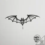 The bat-signal, tattoo sketch design, black o… – tattoo sketch (№1754930098_0, 11.08.2025 16:34) — tattoovalue.net