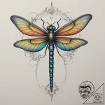 Mechanical dragonfly, concept art for tattoo,… – tattoo sketch (№1754931904_0, 11.08.2025 17:05) — tattoovalue.net