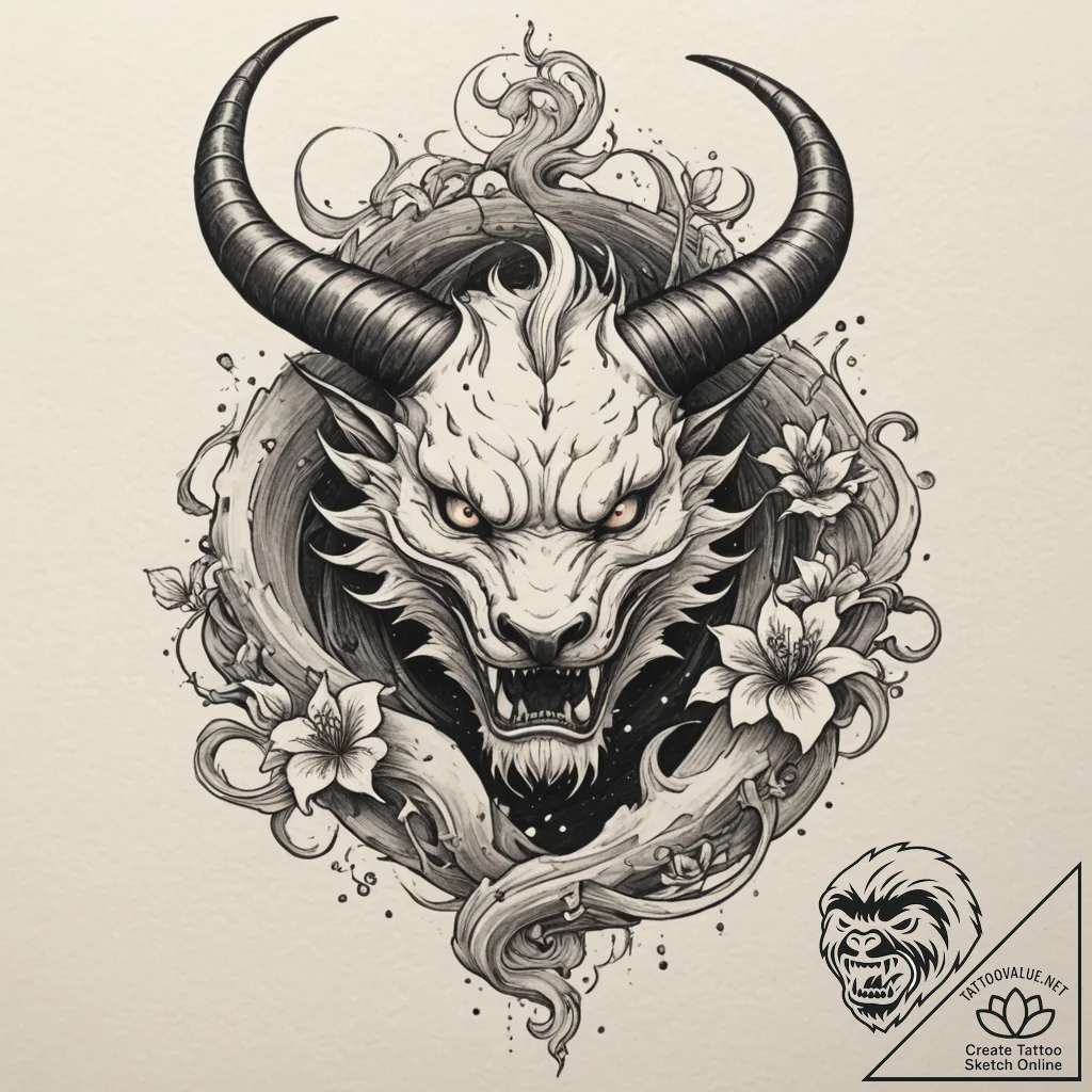 A dark and brooding tattoo design of chernobo... - tattoo sketch (№1754933882_0, 11.08.2025 17:38) — tattoovalue.net