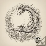 Tattoo design an abstract black hole from whi… – tattoo sketch (№1754934080_0, 11.08.2025 17:41) — tattoovalue.net