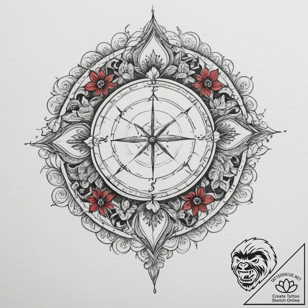 Tattoo sketch a zodiac symbol with a tiny, co... - tattoo sketch (№1754936257_0, 11.08.2025 18:17) — tattoovalue.net
